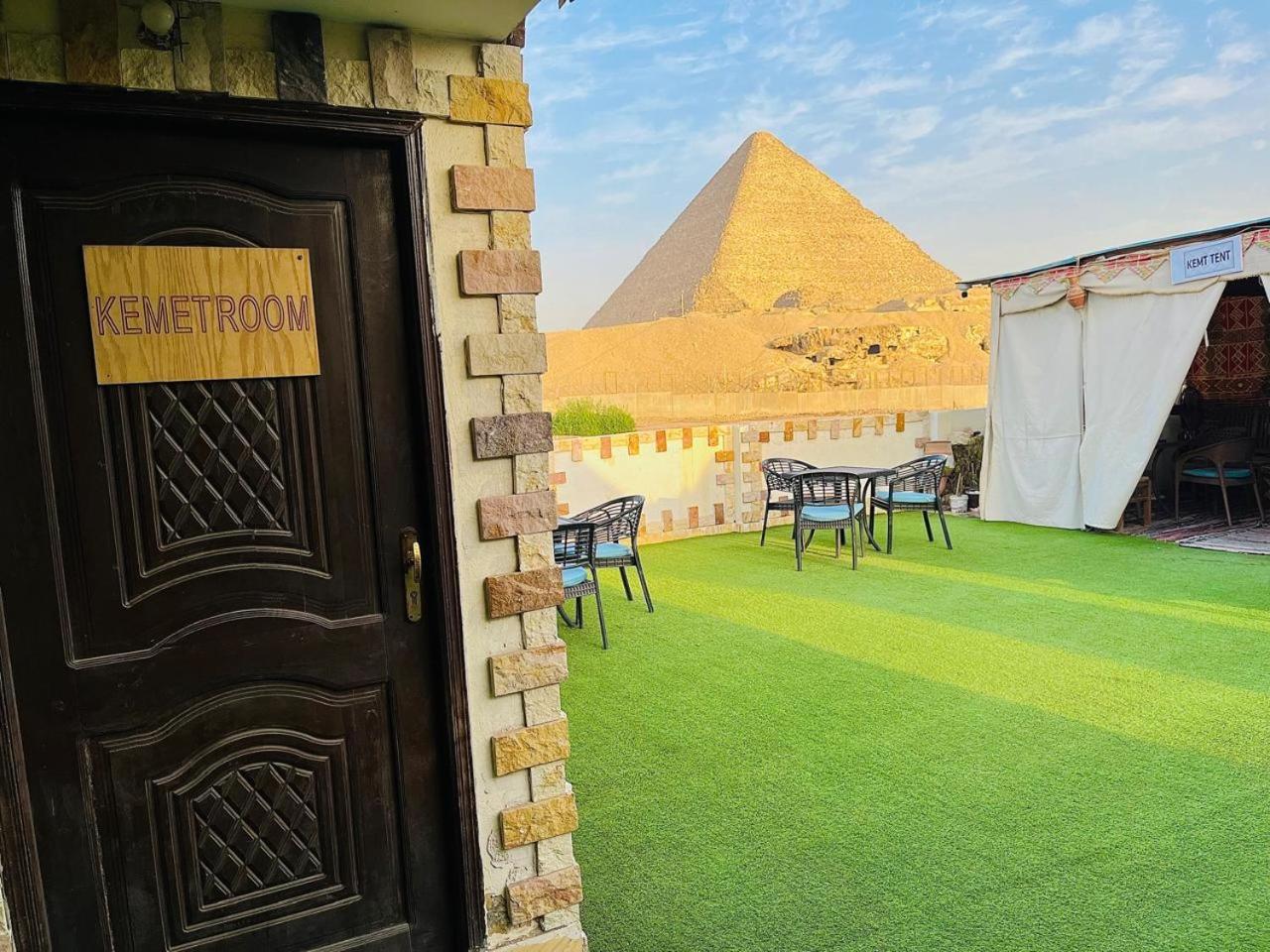 Kemet Pyramids Room View El El Cairo Exterior foto